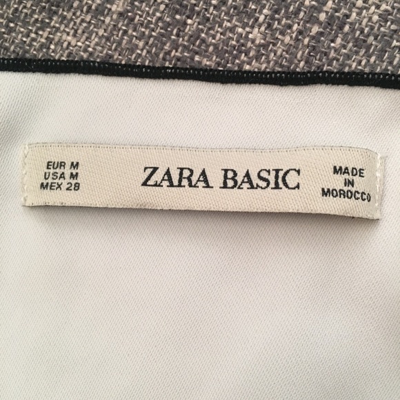Zara V-Neck Short Bow Sleeve White Blouse Medium - Picture 5 of 8